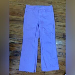 Freckle Poppy Crop Lavender Wide-Leg Pants Sneak Peek Jeans 31